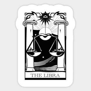 Libra Zodiac Sign Art Sticker